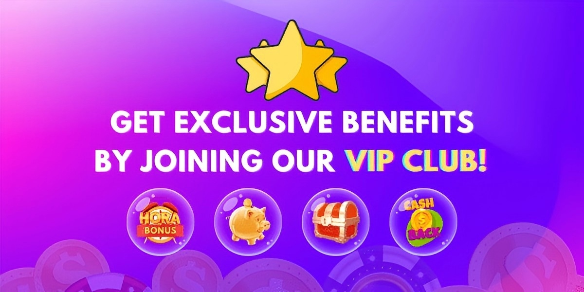 Promotional artwork with a large welcome message, coins and a gift illustration